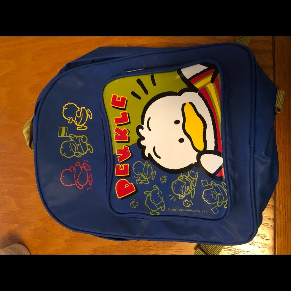 Ahiru no Pekkle Sanrio blue backpack kids